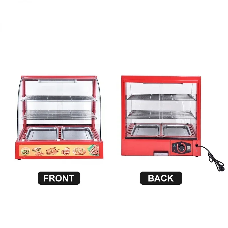 Snacks Food Warmer - Meistverkaufter 3-lagiger Snack-Wärmer, kommerzieller Speisenwärmer, Display,