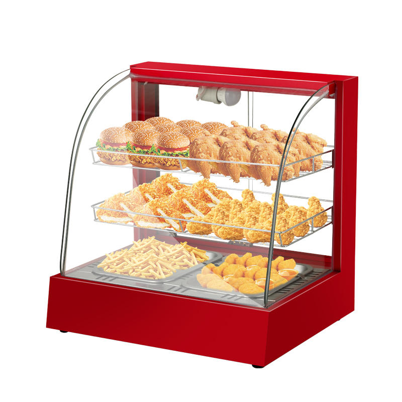 Snacks Food Warmer - Trendprodukt: Elektrische Warmhaltevitrine für Restaurants, Kuchenwärmer,