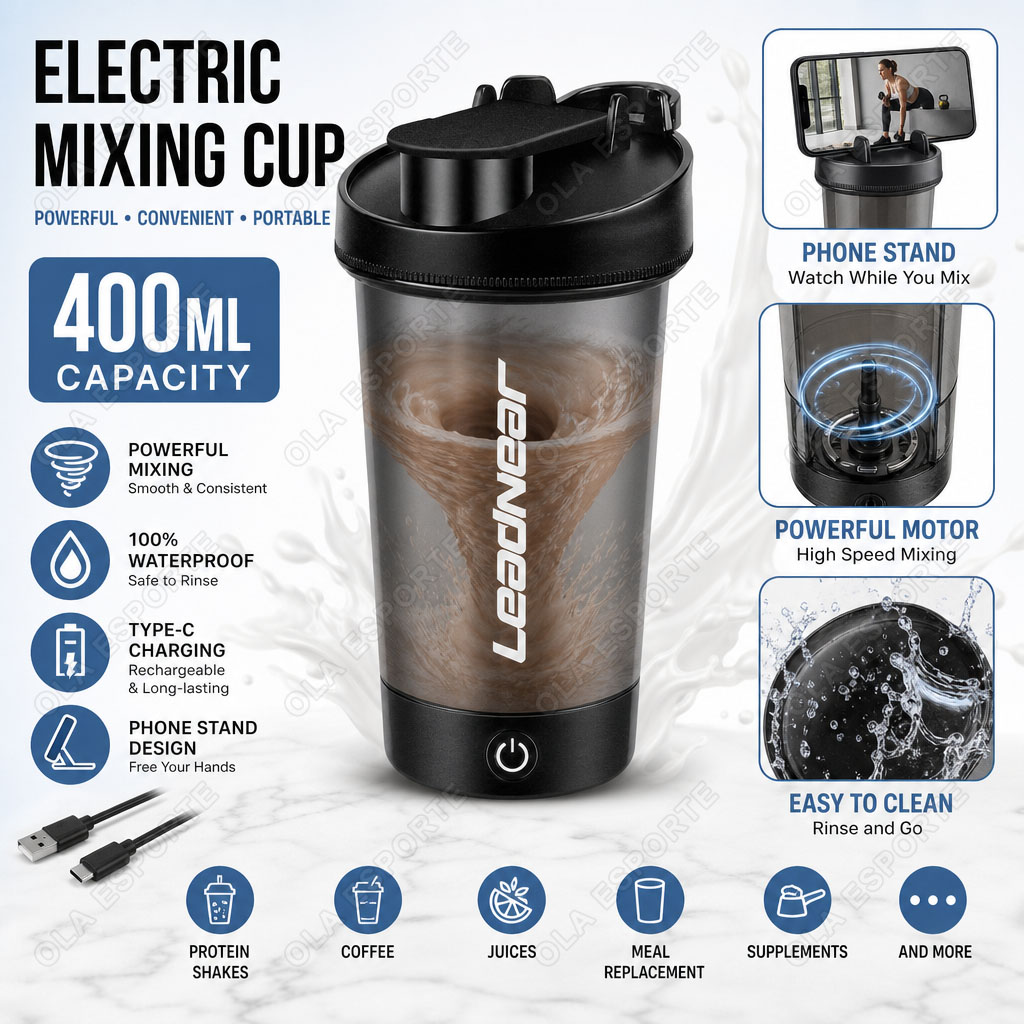 Protein Bar Box - Mit Telefonhalterung Elektrischer Mixbecher 400ML Outdoor