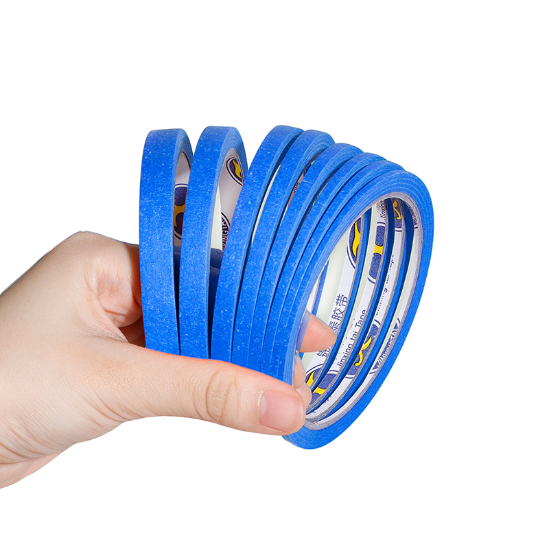 Food X - 8 Rollen Blaues Feinlinien-Abdeckband-Set, 2mm-10mm X
