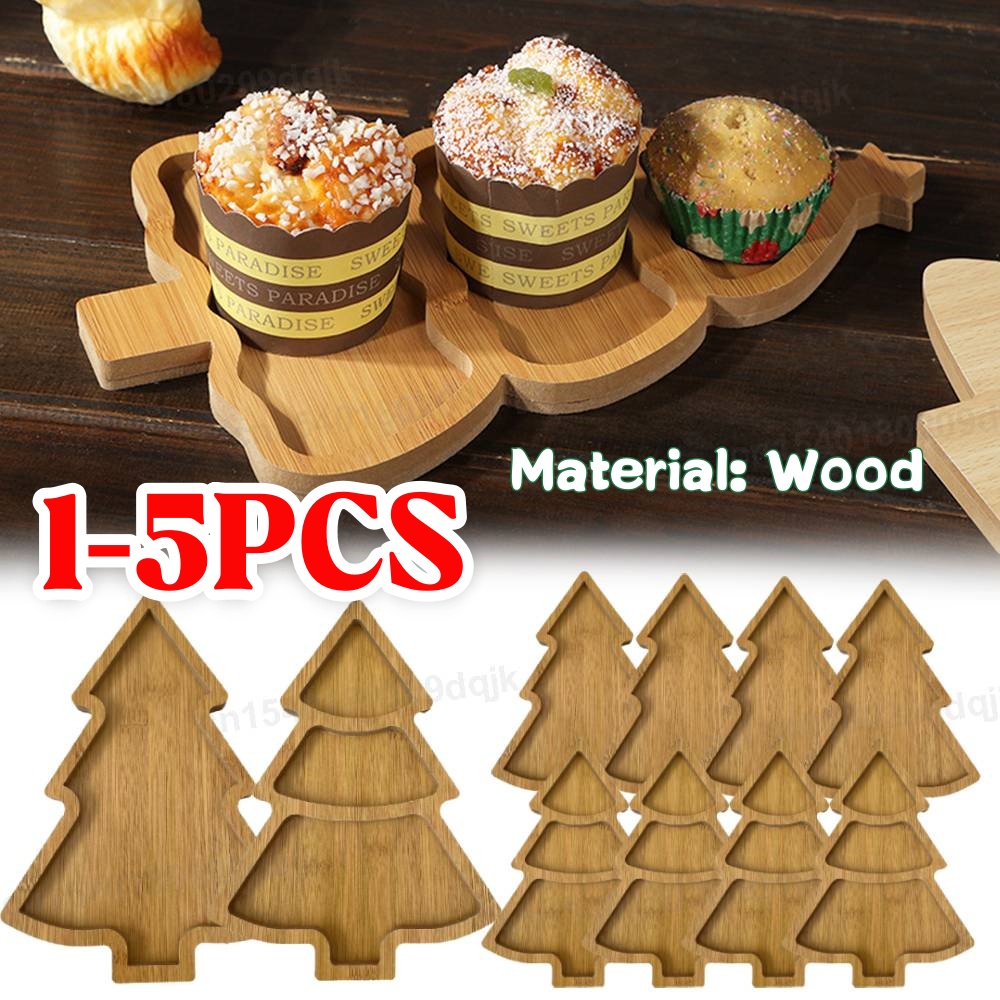 Weihnachtsbaum-Teller aus Holz – Food Snacks For Christmas Bewertung und Preis