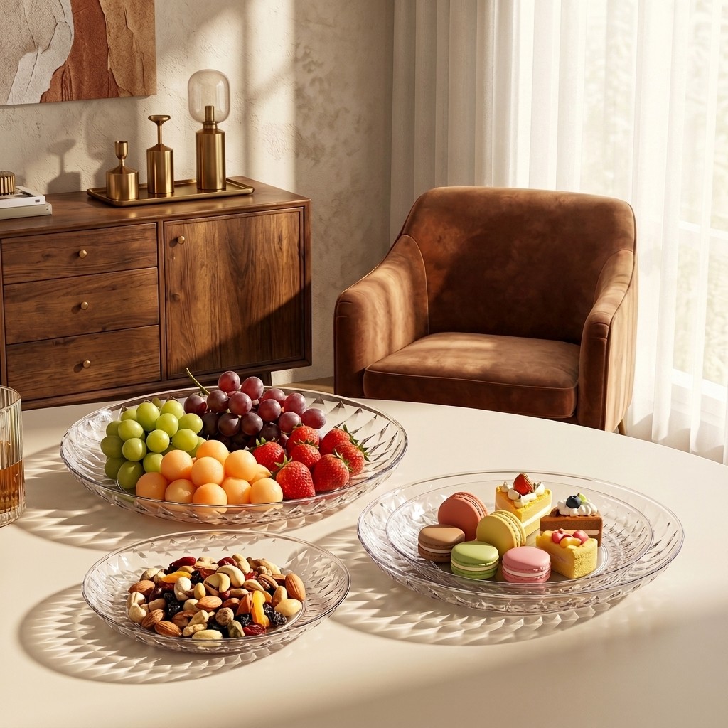 Klare Kunststoff-Servierplatte – Food Platter Snacks Bewertung und Preis