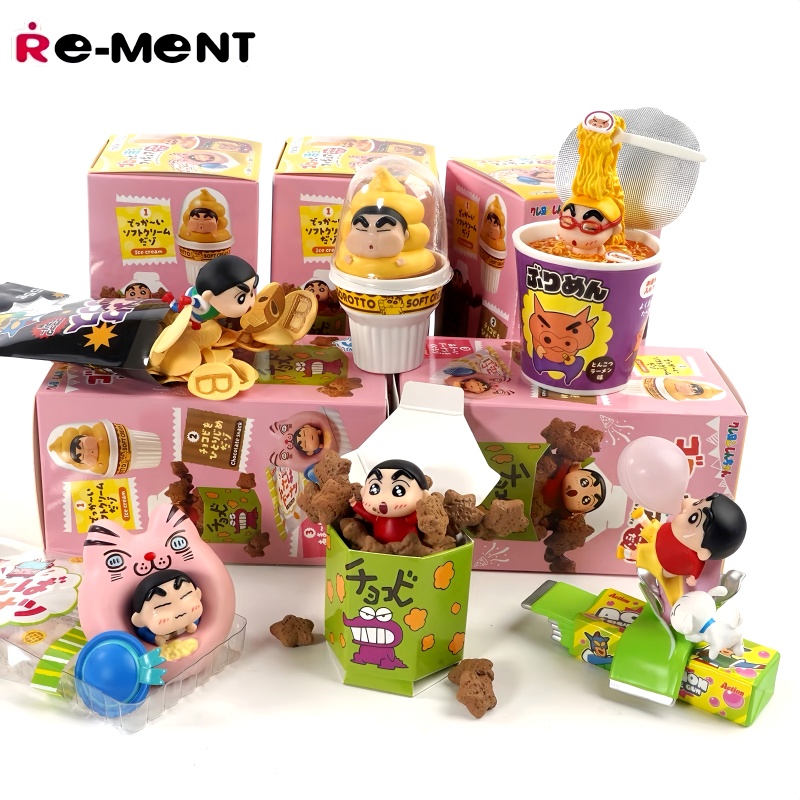 Auf Lager: Re-ment Crayon Shin – Food Snacks Packaging Bewertung und Preis